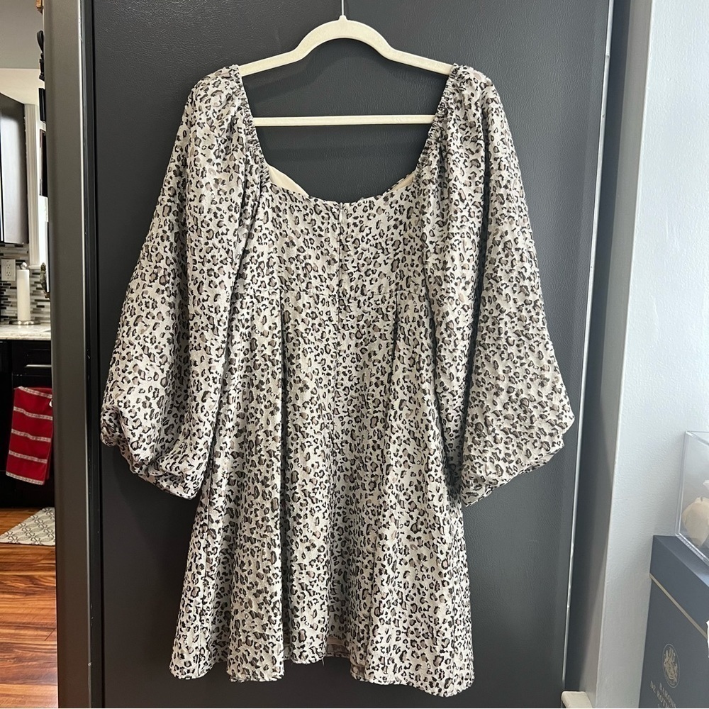 Sister Jane Jacquard Tempo Leopard Dress Size Large - Picture 6 of 11